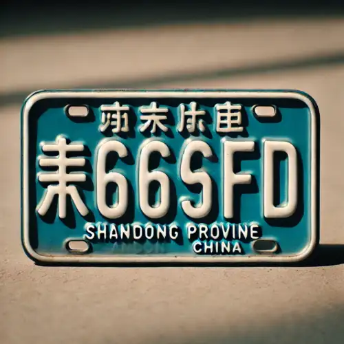 Vehicle registration plate 鲁Q 669FD from Shandong province, China.